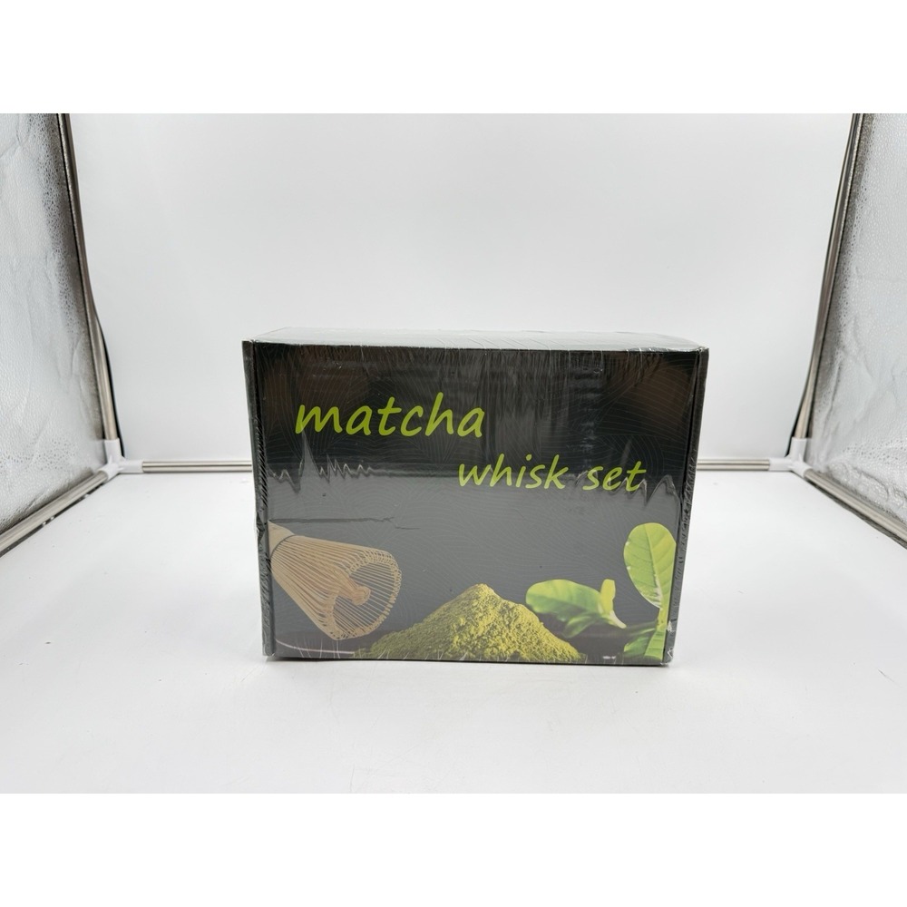 Matcha Whisk Set with Bowl, Bamboo Whisk, Scoop, Sifter, matcha‎